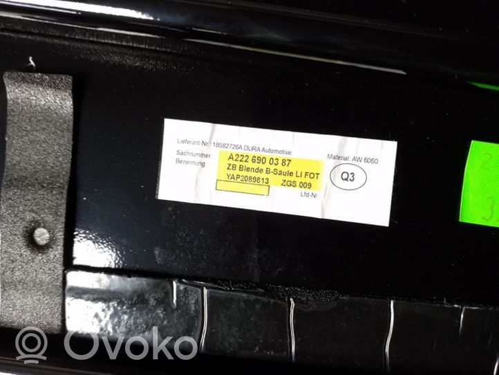 Mercedes-Benz S W222 Muu takaoven verhoiluelementti A2226900387