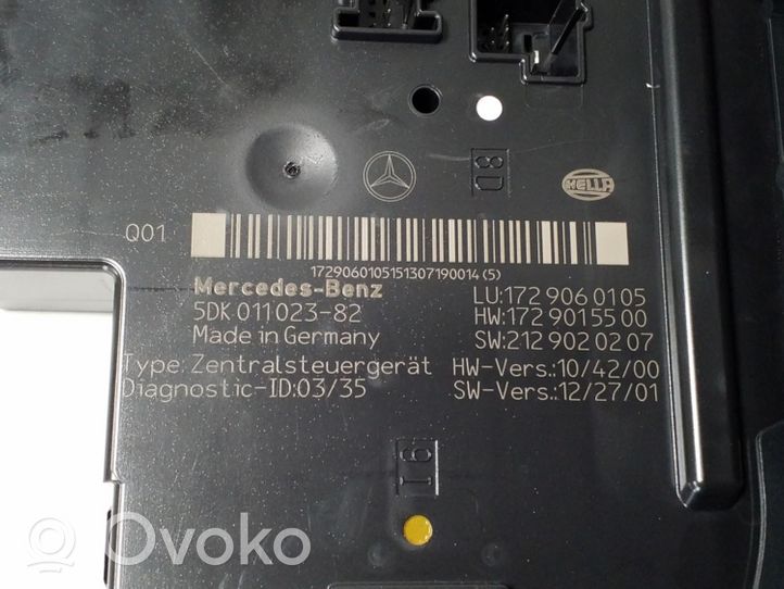 Mercedes-Benz SLK R172 Module de fusibles A1729060105