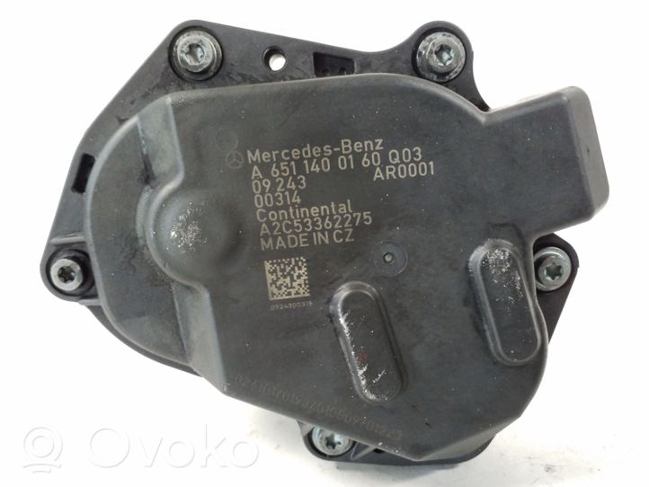 Mercedes-Benz E C207 W207 Soupape vanne EGR A6511400160