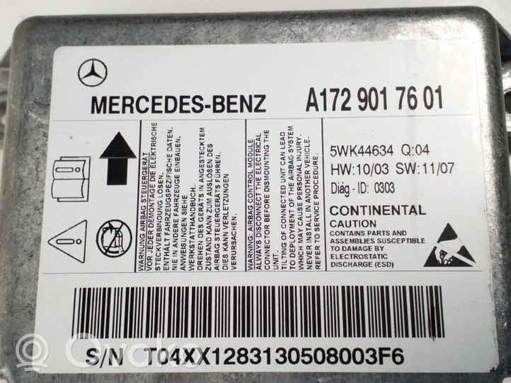 Mercedes-Benz SLK R172 Module de contrôle airbag A1729017601