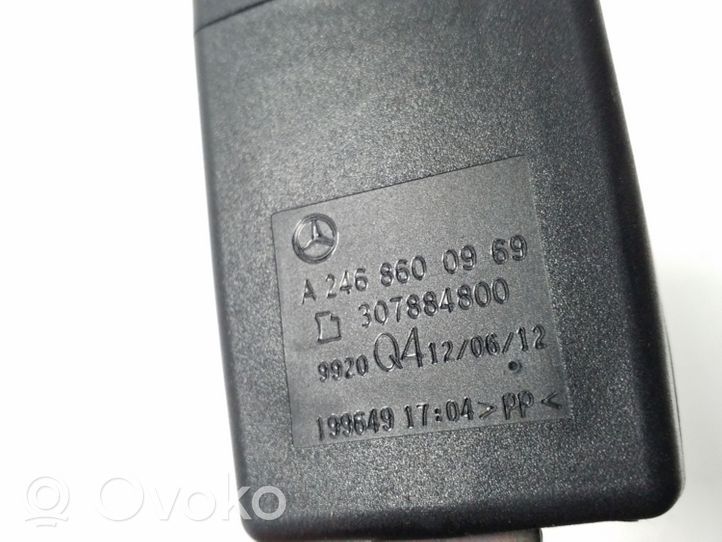 Mercedes-Benz B W246 W242 Klamra tylnego pasa bezpieczeństwa A2468600969