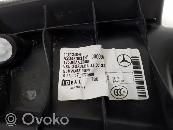 Mercedes-Benz C W204 Rivestimento pannello laterale del bagagliaio/baule A2046903125