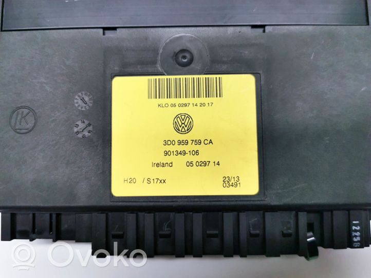 Volkswagen Phaeton Seat control module 3D0959759CA