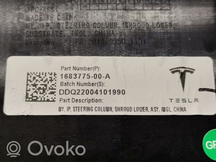 Tesla Model Y Rivestimento del piantone del volante 1683775-00-A