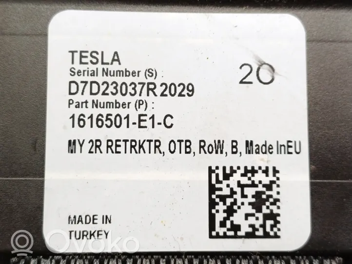 Tesla Model Y Cintura di sicurezza posteriore 1616501-E1-C