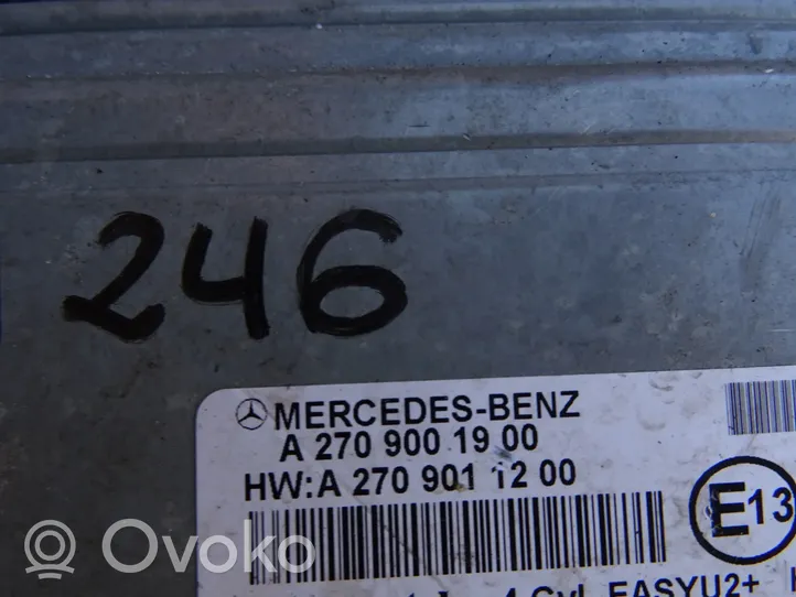 Mercedes-Benz B W246 W242 Moottorin ohjainlaite/moduuli A2709001900