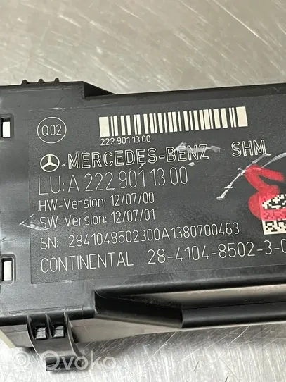 Mercedes-Benz S W222 Interrupteur de poignée d'ouverture de coffre arrière A2229011300