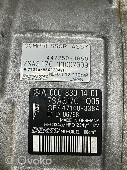 Mercedes-Benz A W176 Kompresor / Sprężarka klimatyzacji A/C A0008301401