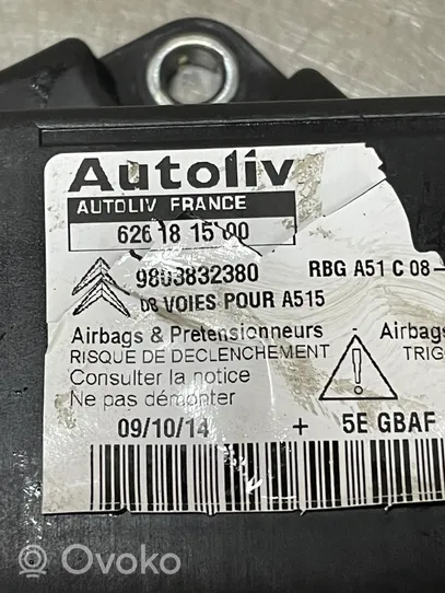 Citroen C3 Oro pagalvių valdymo blokas 9803832380