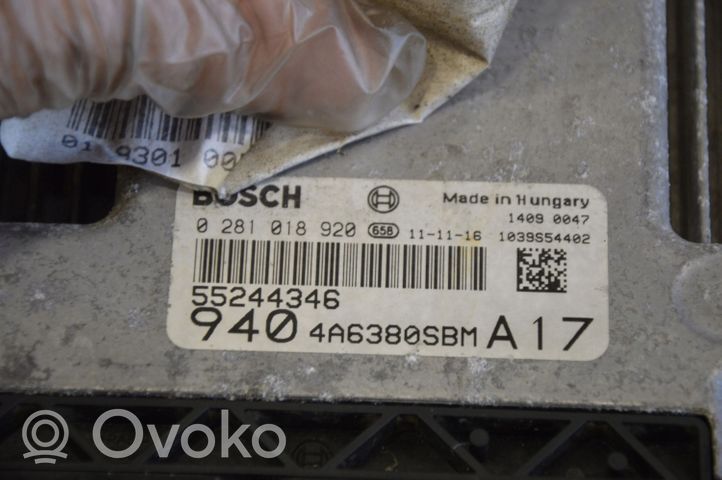 Alfa Romeo Giulietta Komputer / Sterownik ECU i komplet kluczy S208