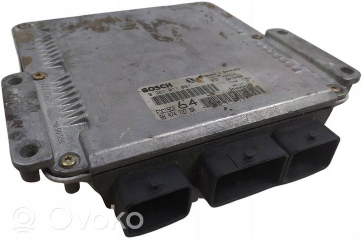 Peugeot 307 Unité de commande, module ECU de moteur 9646850580 9647472780