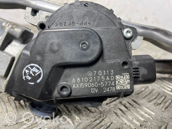 Jeep Cherokee Tiranti e motorino del tergicristallo anteriore 68102175AD