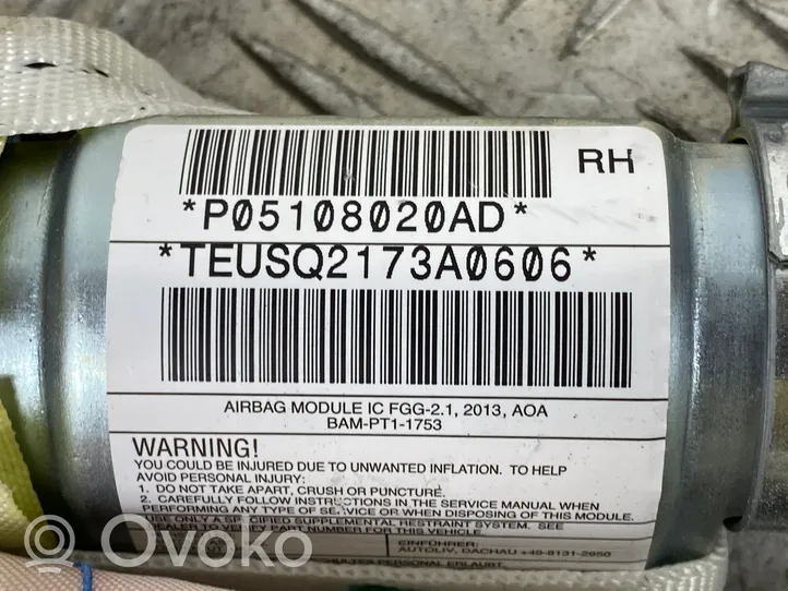 Jeep Grand Cherokee Airbag de toit P05108020AD