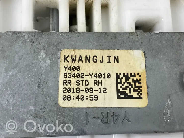 SsangYong Rexton Takaoven ikkunan nostin moottorilla 83402Y4010