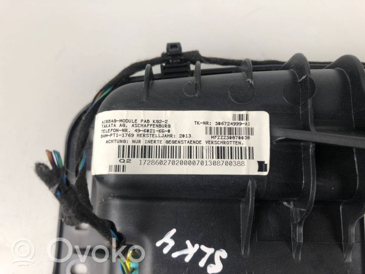 Mercedes-Benz SLK R172 Poduszka powietrzna Airbag pasażera A1728602702