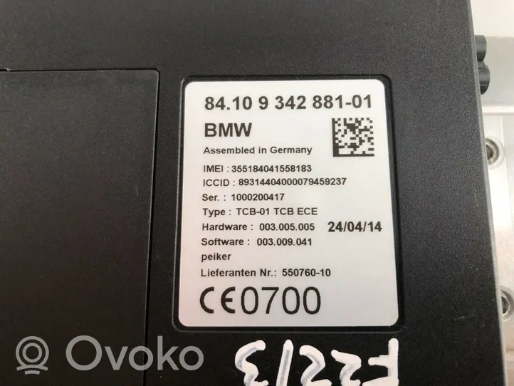 BMW 1 F20 F21 Moduł / Sterownik Bluetooth 9342881
