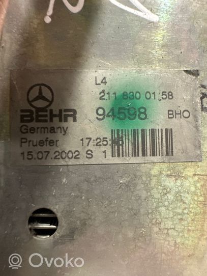 Mercedes-Benz E W211 Radiatore aria condizionata (A/C) (abitacolo) 2118300158