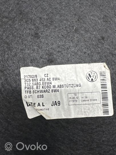 Volkswagen PASSAT B7 Ковер багажника 3C5863463AC