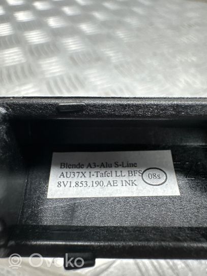 Audi A3 S3 8V Boîte à gants garniture de tableau de bord 8V1853190AE