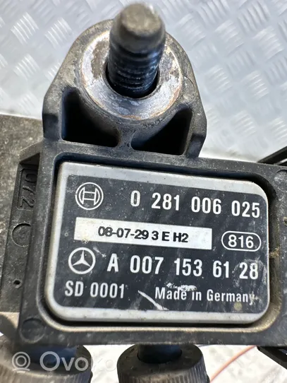 Mercedes-Benz ML W164 Sensore di pressione dei gas di scarico A0071536128