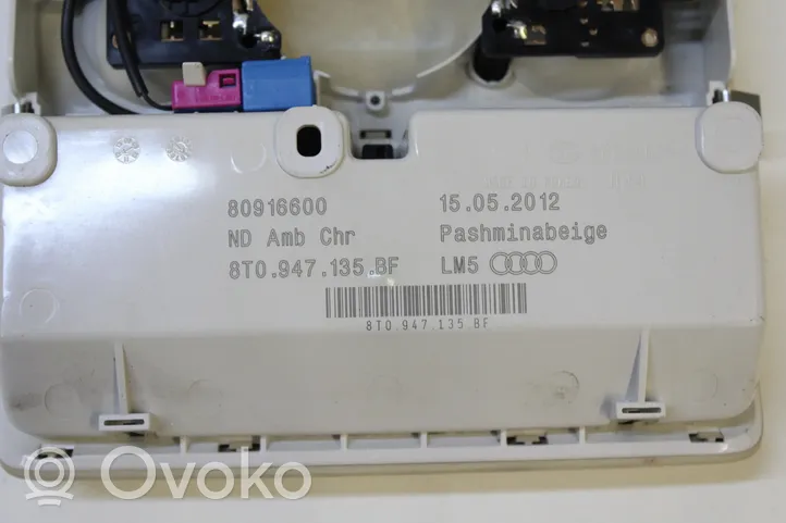 Audi A4 S4 B8 8K Kattokonsolin valaisinyksikön koristelista 5742618