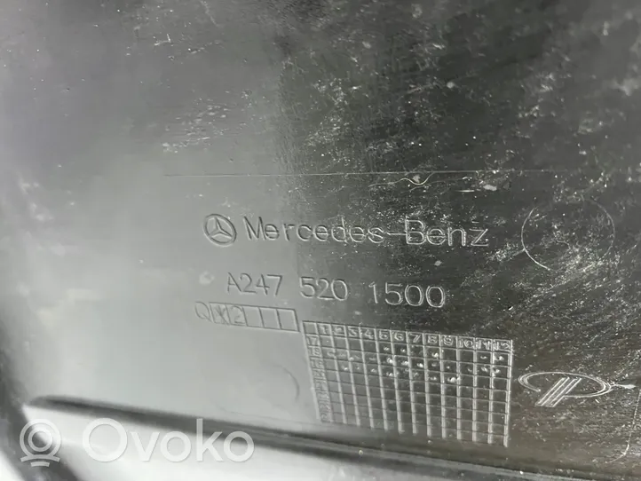 Mercedes-Benz B W247 Placa protectora/protector antisalpicaduras motor A2475201500