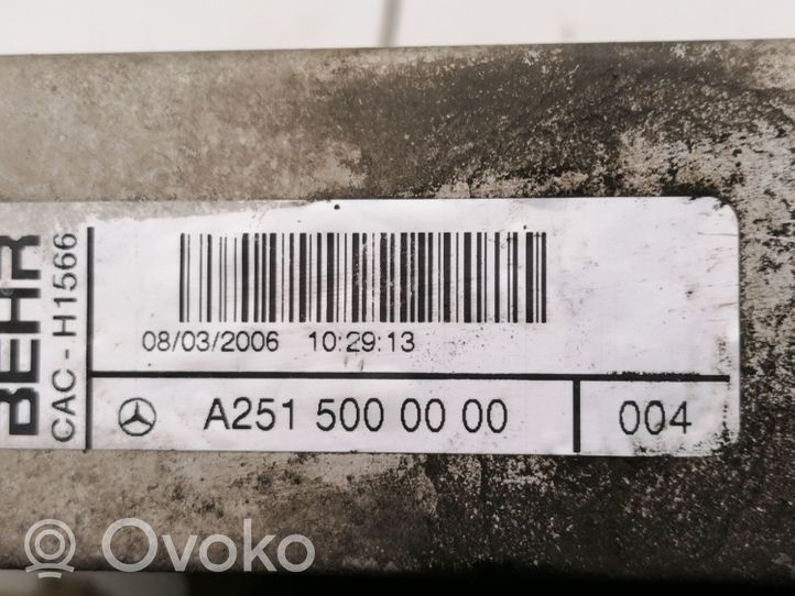 Mercedes-Benz ML W164 Chłodnica powietrza doładowującego / Intercooler A2515000000