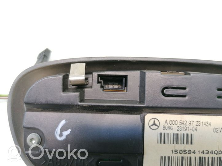 Mercedes-Benz S W220 Parkavimo (PDC) daviklių ekranas/ displėjus A0005429723