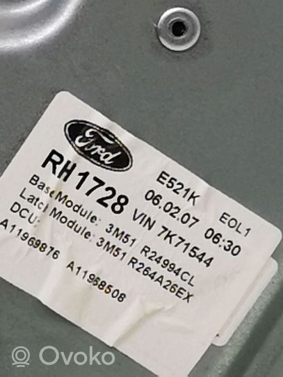 Ford Focus C-MAX Takaoven manuaalinen ikkunan nostin 3M51R24994CL