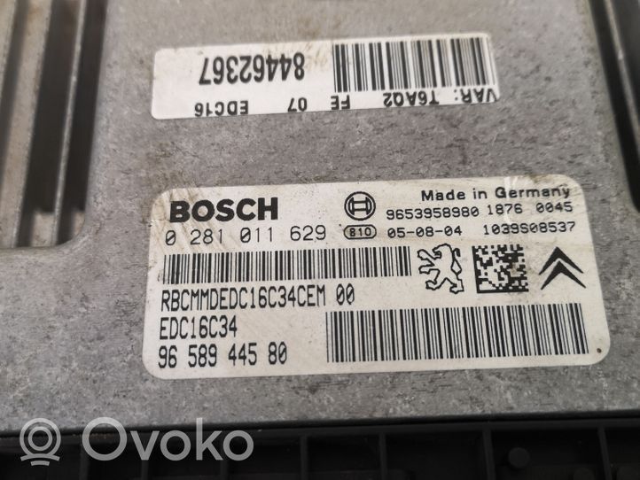 Peugeot 307 Kit centralina motore ECU e serratura 9653958980