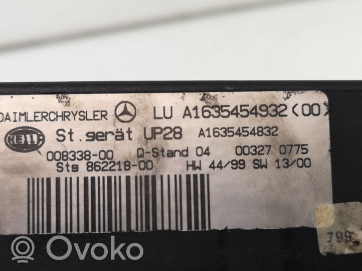 Mercedes-Benz ML W163 ESP (stabilitātes sistēmas) vadības bloks A1635454932