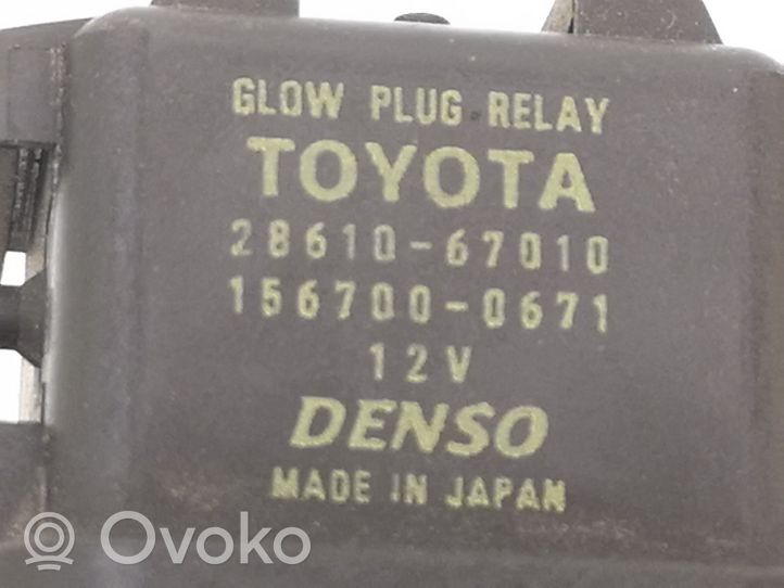 Toyota Auris 150 Przekaźnik / Modul układu ogrzewania wstępnego 2861067010