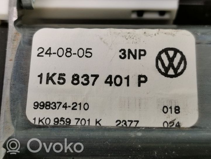 Volkswagen Jetta V Mécanisme de lève-vitre avec moteur 1K5837401P