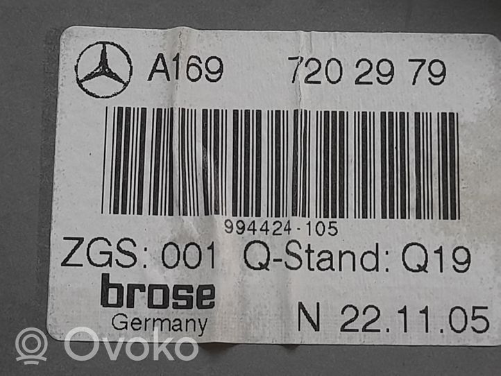 Mercedes-Benz B W245 Etuoven ikkunan nostin moottorilla A1697202979