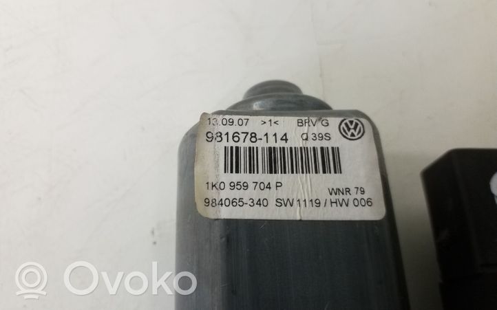 Volkswagen PASSAT B6 Takaoven ikkunan nostomoottori 1K0959704P