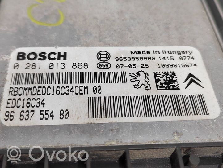 Peugeot 207 Sterownik / Moduł ECU 0281013868