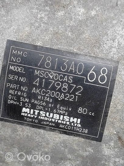 Mitsubishi Outlander Kompresor / Sprężarka klimatyzacji A/C 7813A068
