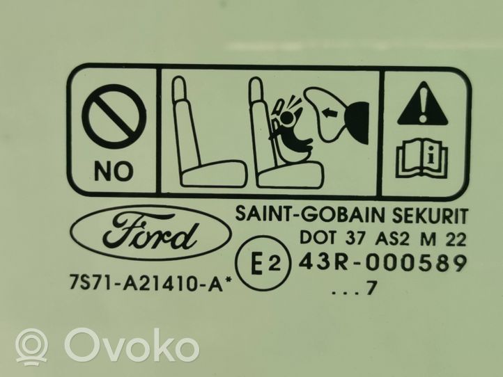 Ford Mondeo MK IV Etuoven ikkunalasi, neliovinen malli 7S71A21410A