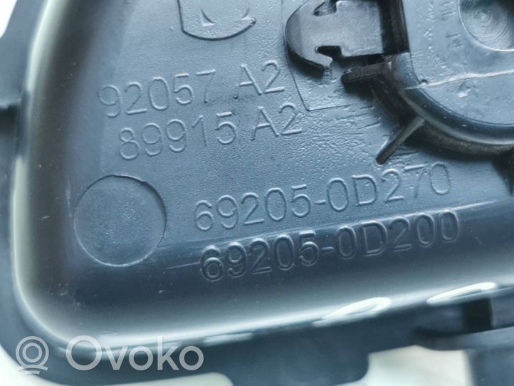 Toyota Auris E180 Klamka wewnętrzna drzwi przednich 692050D200