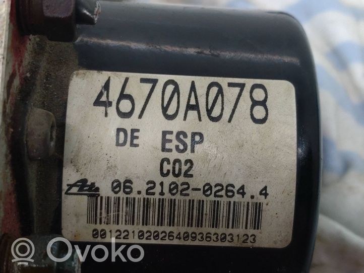 Mitsubishi Grandis ABS-pumppu 4670A078