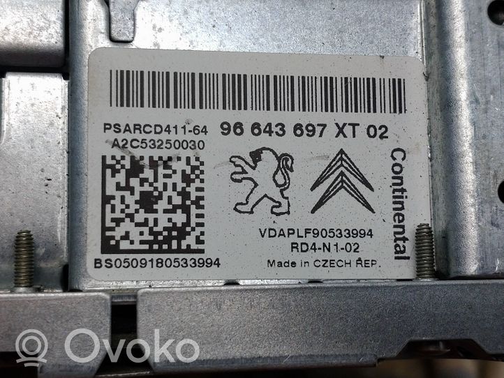 Fiat Scudo Radio/CD/DVD/GPS-pääyksikkö 96643697XT