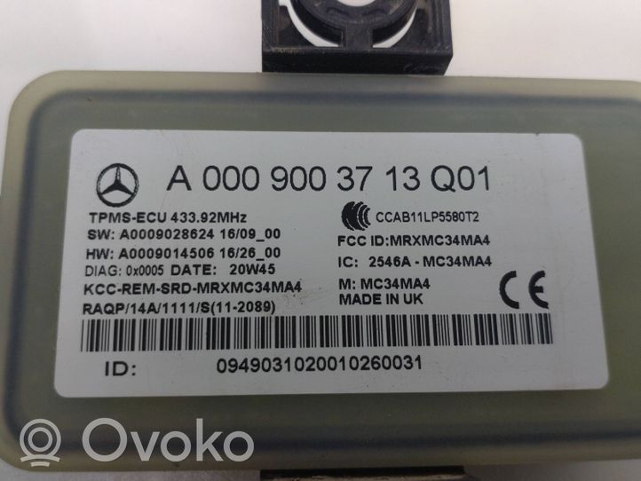 Mercedes-Benz EQC Rengaspaineen valvontayksikkö A0009003713