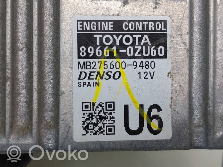 Toyota Auris E180 Moottorin ohjainlaite/moduuli 896610ZU60