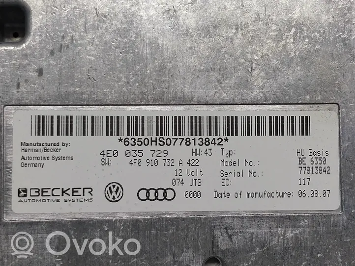 Audi A6 Allroad C6 MMI valdymo blokas 4F0910732A