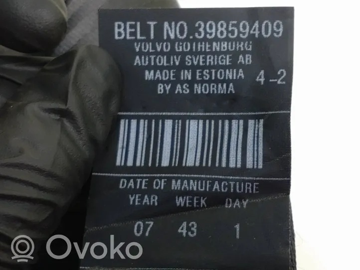 Volvo XC70 Pas bezpieczeństwa fotela tylnego 6061539L0