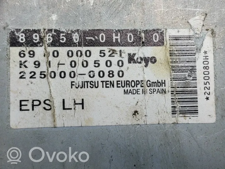 Toyota Aygo AB10 Vairo stiprintuvo valdymo blokas 896500H010