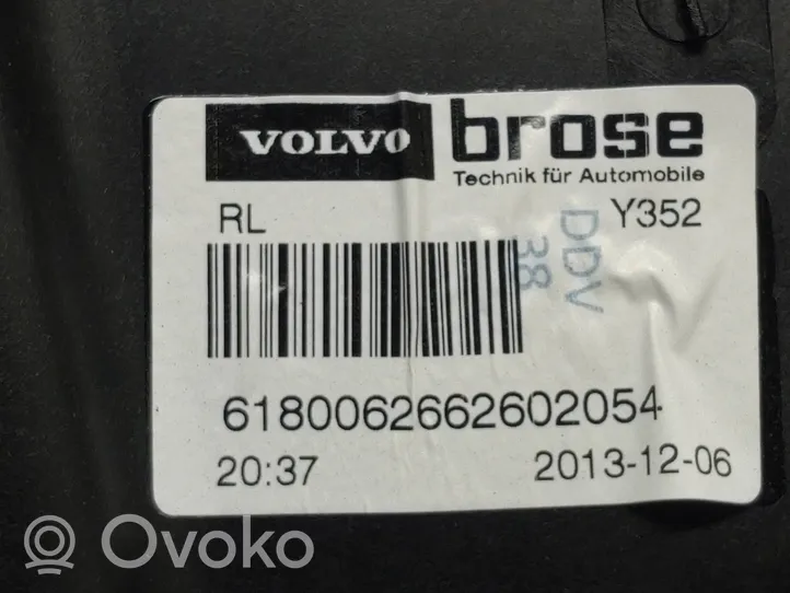 Volvo V60 Mechanizm podnoszenia szyby tylnej bez silnika 30784312