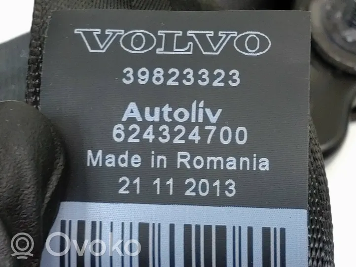 Volvo V60 Takaistuimen turvavyö 39823323