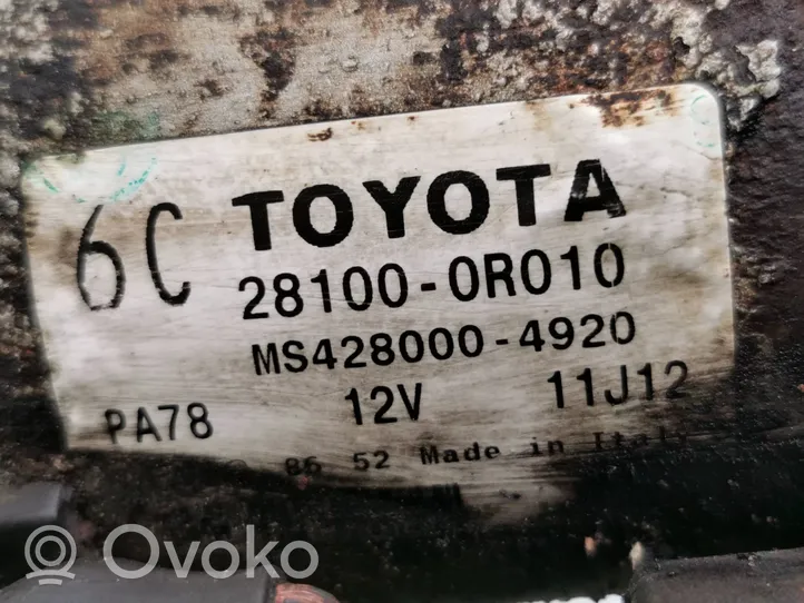 Toyota Avensis T250 Motor de arranque 281000R010