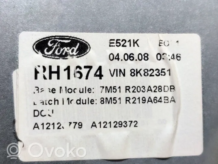 Ford Kuga I Mécanisme de lève-vitre avant sans moteur 7M51R203A28DB